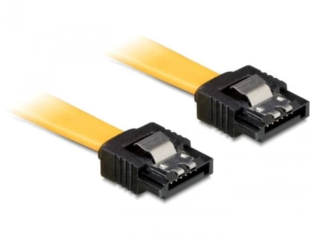 Delock SATA - SATA, 0.7m, Geltonas (82813)
