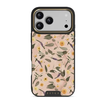 Sunday Brunch - Flowers iPhone 17 Pro Max Case, Elite Dark (MagSafe) / Gold