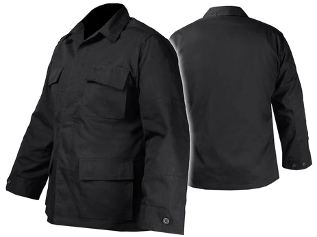 Vyriškas kariškas džemperis Mil-Tec BDU Rip Stop Sweatshirt, Juoda