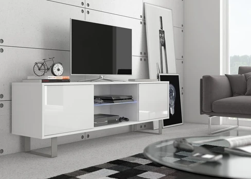 TV staliukas King 2, baltas