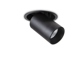 Ideal Lux 12W recessed lamp NOVA, 3000K, juodas