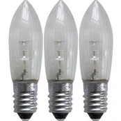 LED pakaitinė lempa E10 0,2W 2100K 3 vnt
