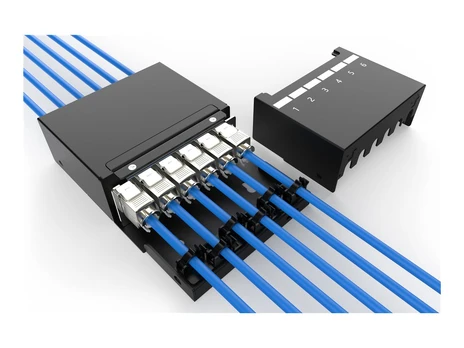 Digitus Consolidation point box, 6-port Keystone modules with intelligent cable manager | DN-93708-6