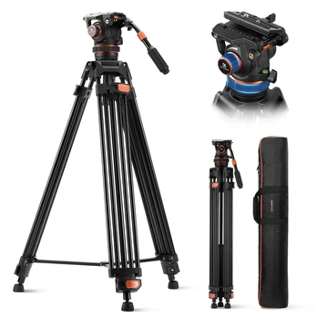 K&F CONCEPT vaizdo trikojis su skystine galvute, 191 cm, 10 kg, KF09.148