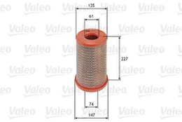 Oro filtras VALEO 585738 kaina