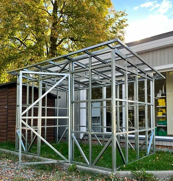Sandėliukas 2 x 4 m (Konstrukcija)