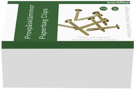 Bnt Office Paperbinders 30mm 100stk/pak - (100 stk.)
