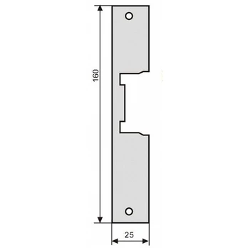 Elektromagnetinės sklendės plokštelė 160mm