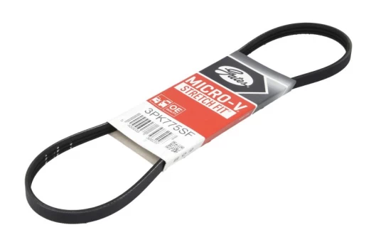 V formos rumbuoti diržai GATES 3PK775SF