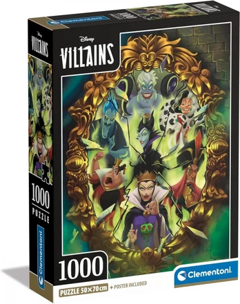 Puzzle 1000 elements Compact Disney Villains