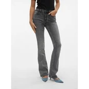 Vero Moda Džinsai Flash 10303196 Pilka Flared Fit