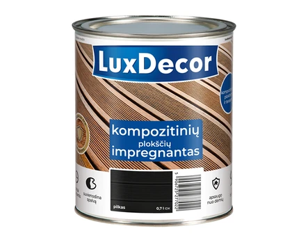 Kompozicinės dangos impregnantas LUXDECOR, 0,7 l, pilkos spalvos