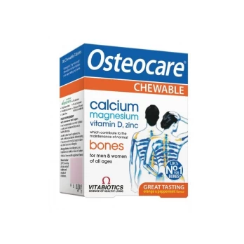 Maisto papildas Osteocare, 30 kramtomųjų tablečių