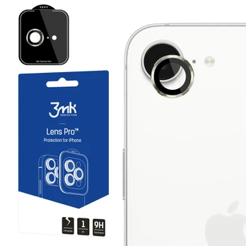 3mk Lens Protection Pro grūdintas stiklas iPhone 16e - auksinis