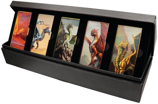 Dungeons & Dragons - Limited Edition Metallic Dragons 5 Piece Ingot Set (HAS-DUN70)