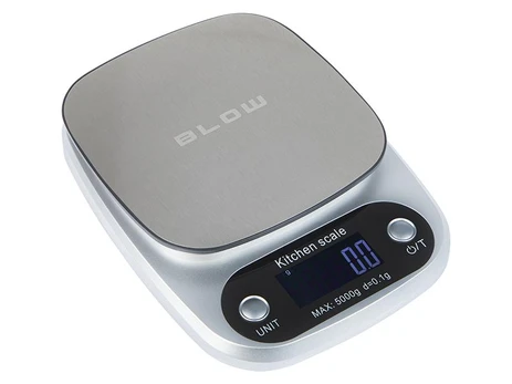 Blow Virtuvinės svarstyklės KS203 sidabrinės 5kg