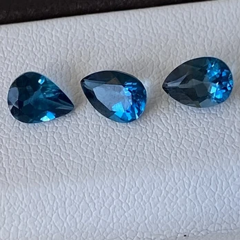 Topazas kriaušės formos, 1 PCS Handpicked Oval Shape