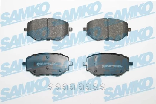Stabdžių trinkelių rinkinys, diskinis stabdys SAMKO 5SP2187