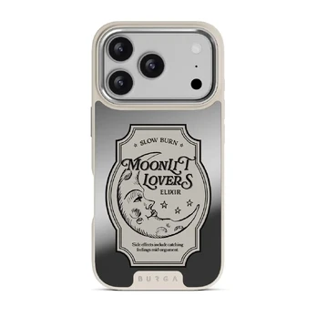 Moonlit Lovers - iPhone 17 Pro Case, Elite Mirror Light (MagSafe) / Silver