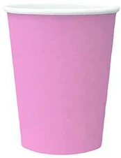 Kartoninės stiklinės Paw 250ml/8vnt. šviesiai rožinis