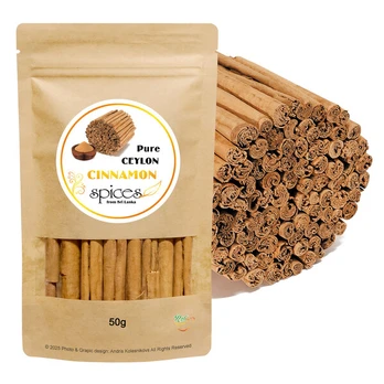 Ceilono cinamono lazdelės, Ceylon Cinnamon Sticks, 50g