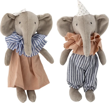Bloomingville Mini - Dolls couple, Multi 19 cm. (82069433)