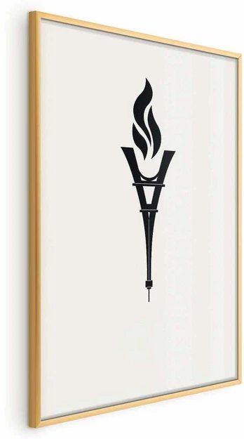 Artgeist Plakatas - Torch Shaped Like the Eiffel Tower