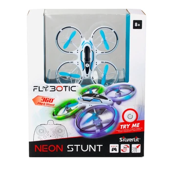 FLYBOTIC Radijo bangomis valdomas dronas „Neon Stunt“