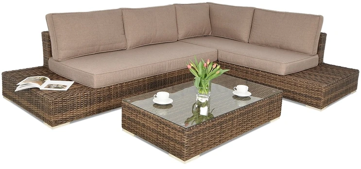 Lauko baldų komplektas VERONA BASIC, Brown