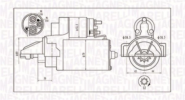 Starteris MAGNETI MARELLI 063721421010