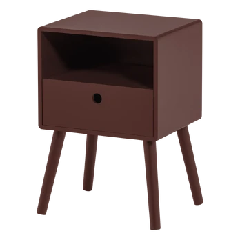 OZZY NIGHTSTAND MDF BURGUNDY RED [fsc]