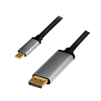 LogiLink USB-C į DP laidas, 4K 60Hz aliuminio 1,8 m