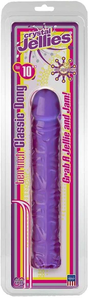 Doc Johnson Crystal Jellies 10" Flexible Model - Transparent Rožinė 25 cm
