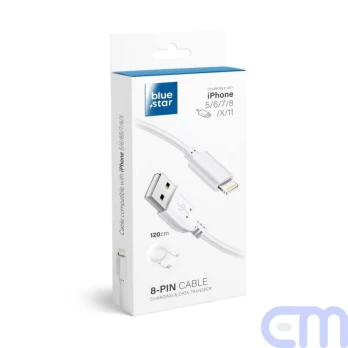 USB Data Cable Blue Star Lite - for iPhone 5/6/7/8/X/Xs