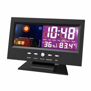 Skaitmeninis laikrodis, temperatūra ir drėgmė, 1 vnt., Variantas 1