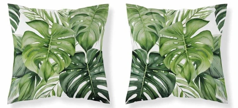 Dekoratyvinė pagalvė 45x45 Floral Monstera Boho Green