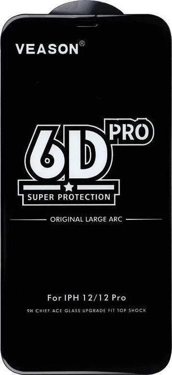 6D Veason Pro Glass - for Iphone 14 Pro Max juodas