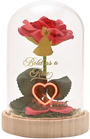 Widdop Co Disney Princess Belle florals in a clonche with neon light