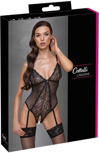 Cottelli lingerie Crotchless Body M glaustinukė