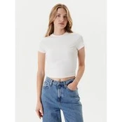 Tommy Jeans Marškinėliai Script DW0DW20910 Écru Slim Fit