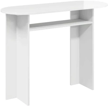 Konsolinis stalas Itin blizgi balta 100 x 39,5 x 75 cm