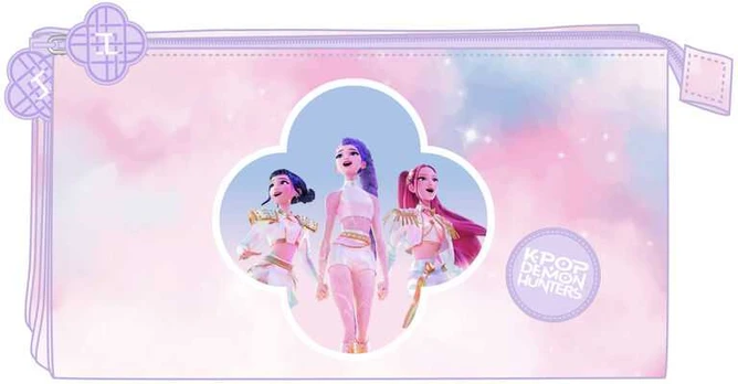 Safta Demon Hunters Kpop Artist triple pencil case