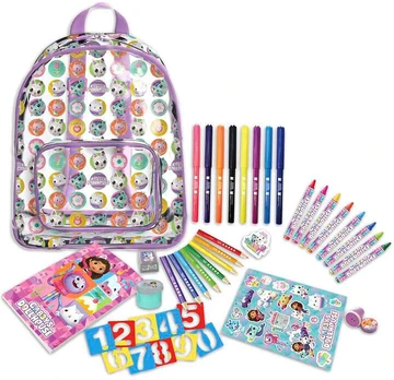 Cyp Brands Gabbys Dolls House activity backpack 42pcs