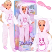Anlily doll rabbit surprise + brush ZA5418 kaina