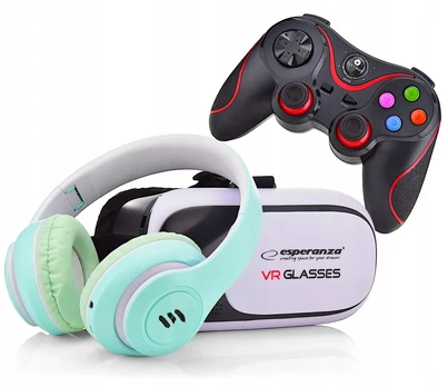 Esperanza 3d Vr virtualios realybės akiniai + gamepad dovanų