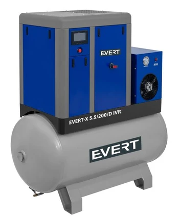 EVERT Oro kompresorius 200l 290-690l/min. EVERT-X5,5/200/D IVR
