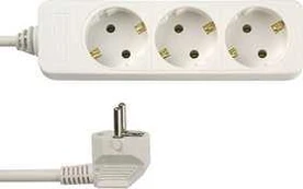 REV REV Outlet Strip 3-fold Standard 5m baltas