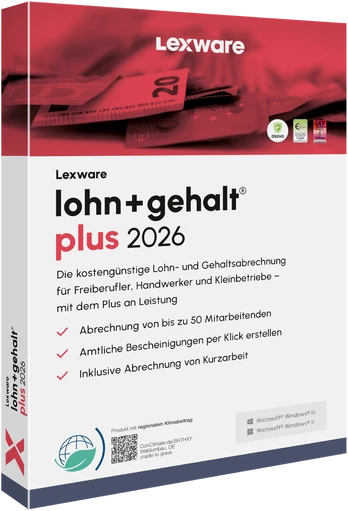 Lexware Lohn+Gehalt Plus 2026 - 1 Device, ABO - ESD-DownloadESD