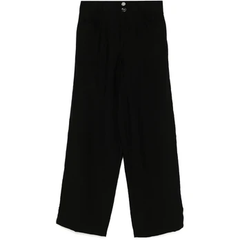 Kelnės moterims, Juoda, Crinkle dressing tro