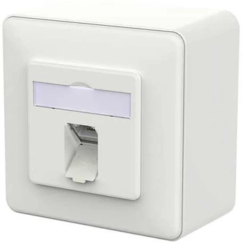 METZ CONNECT Anschlussdose E-DAT C6A IDC 1 Port AP verkehrswei